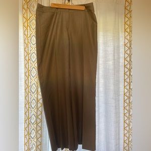 Tan pinstripe Jones New York pant suit.  Size 8R.